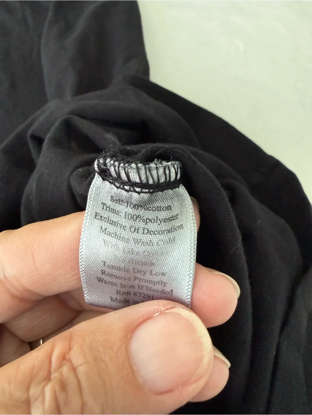 Johnny Was Floral Embroidered Black Dress Size Medium E06